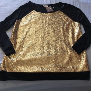 Gold Sequin Top